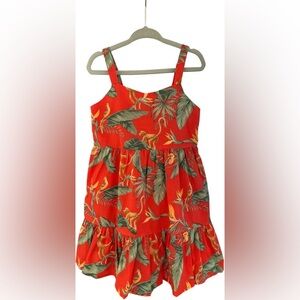 Janie and Jack Vibrant Monkey Tropical Dress
